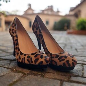 Calvin Klein Leopard Print Women's Heels